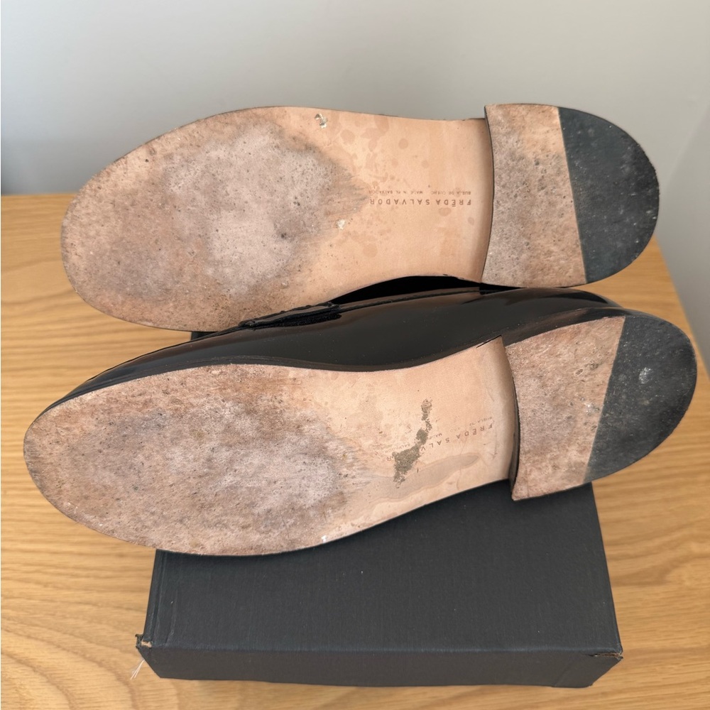 Freda Salvador Black Loafers - Picture 7 of 8